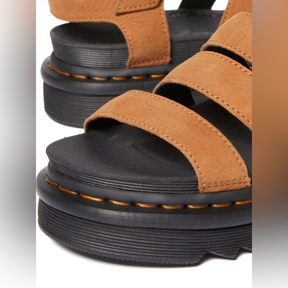 New Dr. Martens Brown Blaire Athena Leather Sandals woman Size 11 - Picture 6 of 10